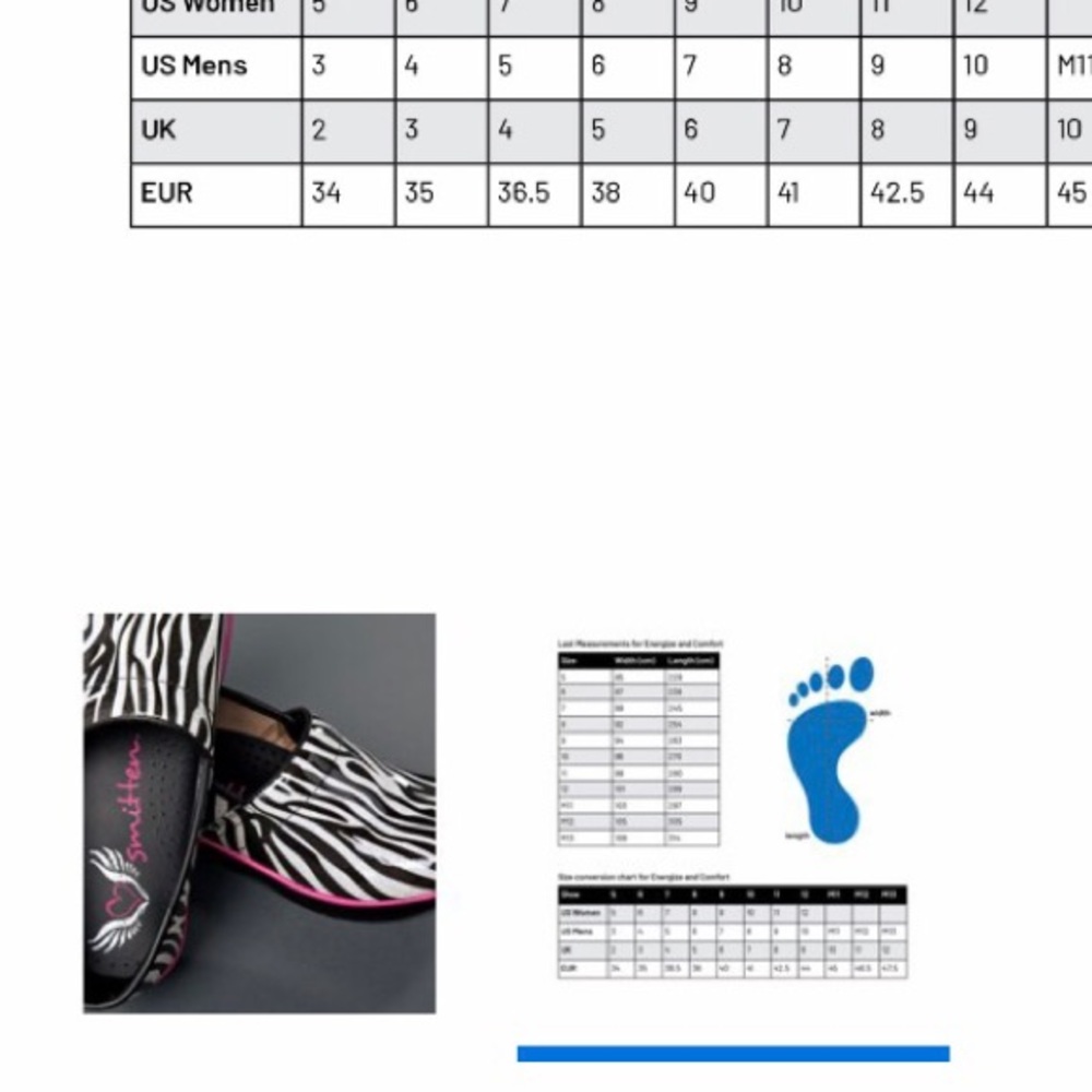 NEW SMITTEN NURSE CLOGS/ ZEBRA-INSPIRED - Picture 5 of 5